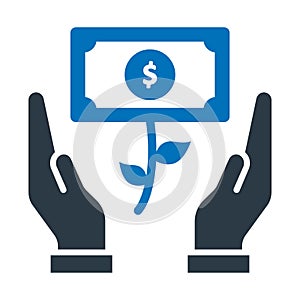 Business growth, financial growth Vector Icon which can easily modify or edit