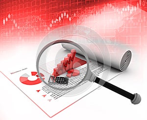 Business growth graph analysing