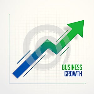 Business growth steps chart arrow concept