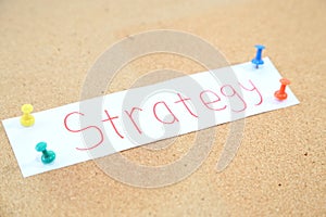 Business hand business strategy plan idea in piece of paper