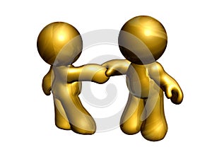 Business hand shake icon