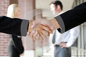 Business handshake