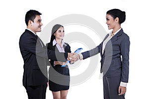 Business handshake