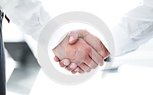 Business people handshake, businessmen hand shake