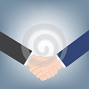 Business handshake can use as business background, contract agreement business concept, illustration vector in flat design