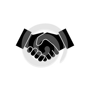 Business handshake. Handshake icon vector. contract agreement. Trust icon vector. Deal. Done. partnership icon