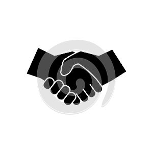 Business handshake. Handshake icon vector. contract agreement. Trust icon vector. Deal. Done. partnership icon