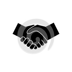 Business handshake. Handshake icon vector. contract agreement. Trust icon vector. Deal. Done. partnership icon