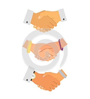 Business handshake iconset