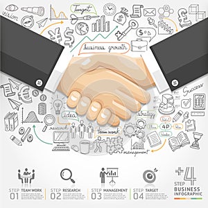 Business handshake Infographics option.