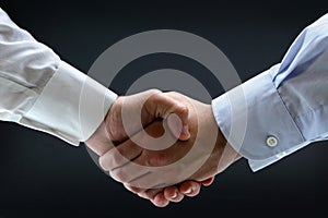 Business handshake isolated