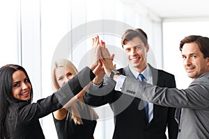 Business highfive