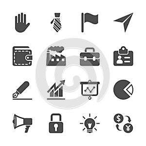 Business icon set, vector eps10