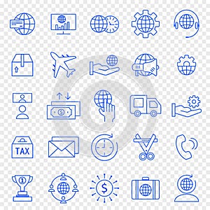 Business Icon set. 25 Vector Icons Pack