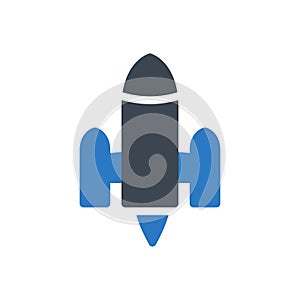 Business vector glyph colour icon