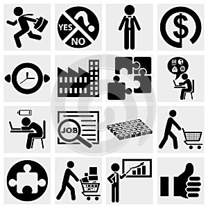 Business icons, human resource, finance, logistic