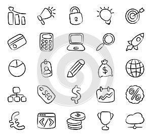 Business Icons in Modern line Style Pack