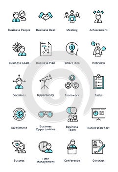 Business Icons - Outline Series