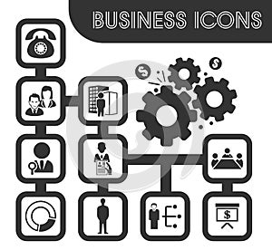 Business icons set