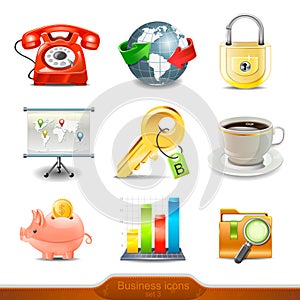 Business icons set 3