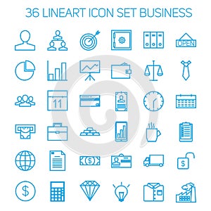 Business icons. Start up and management signs.