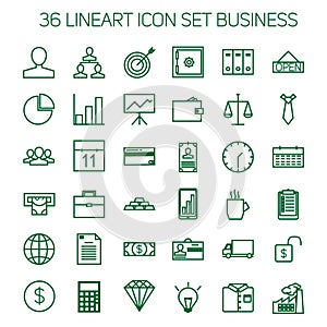 Business icons. Start up and management signs.