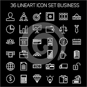 Business icons. Start up and management signs.