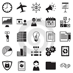 business icons. Vector illustration decorative design