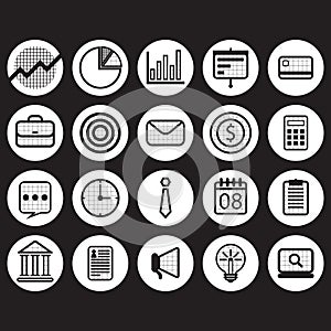 business icons. Vector illustration decorative design