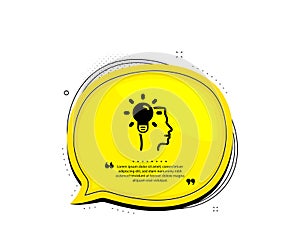 Business Idea icon. Light bulb sign. Vector