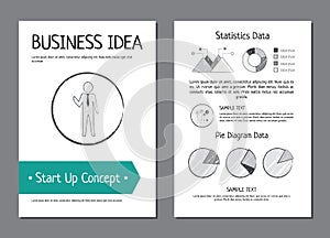 Business Idea and Start Up Vector Illustration