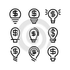 Business ideas icon or logo isolated sign symbol vector illustration