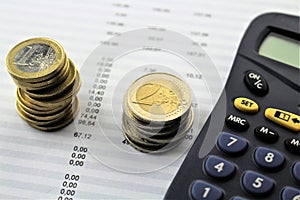 An business image with money and a pan - concept