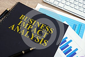 Business impact analysis BIA on a desk.