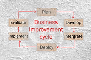 Business improvement cycle process.