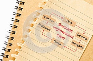 Business improvement cycle process.