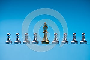 Business Influence Concept. Chess Pieces Strategy