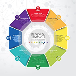 business info graphic template photo