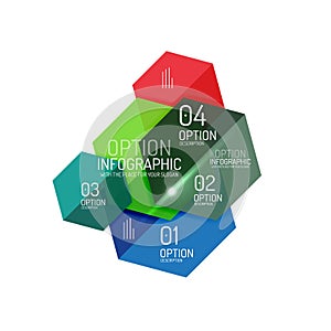 Business infographic design template