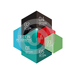 Business infographic design template photo