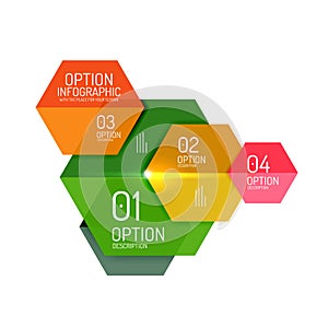 Business infographic design template photo