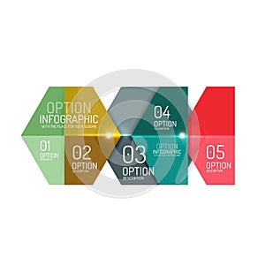 Business infographic design template photo