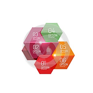 Business infographic design template photo
