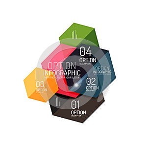 Business infographic design template photo