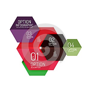Business infographic design template photo