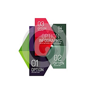 Business infographic design template photo