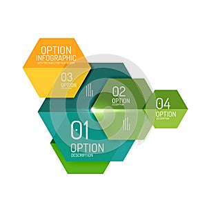 Business infographic design template photo