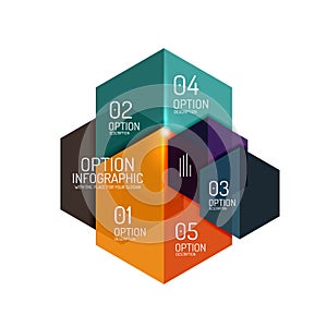 Business infographic design template photo