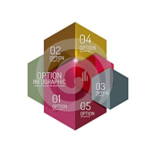 Business infographic design template photo