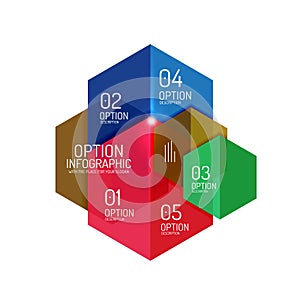 Business infographic design template photo